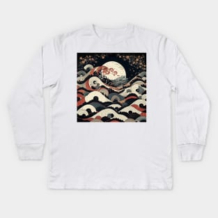 Great dark wave Kids Long Sleeve T-Shirt